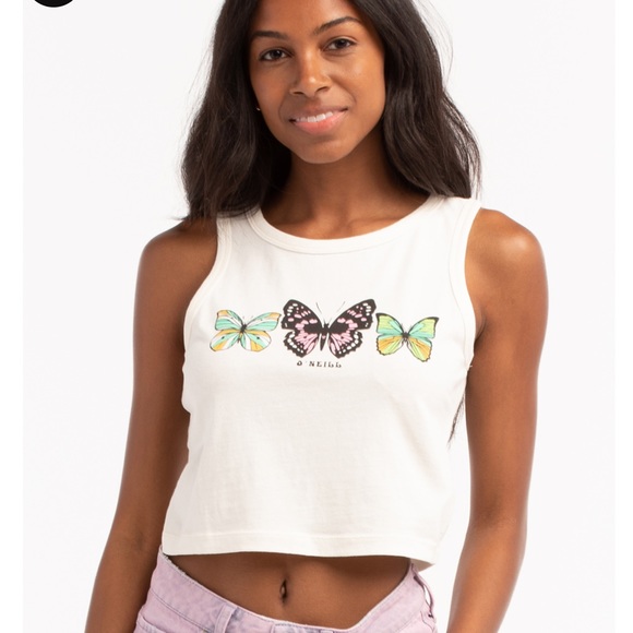 NWT O’Neill Drift Away Crop Tank Top - Picture 3 of 7